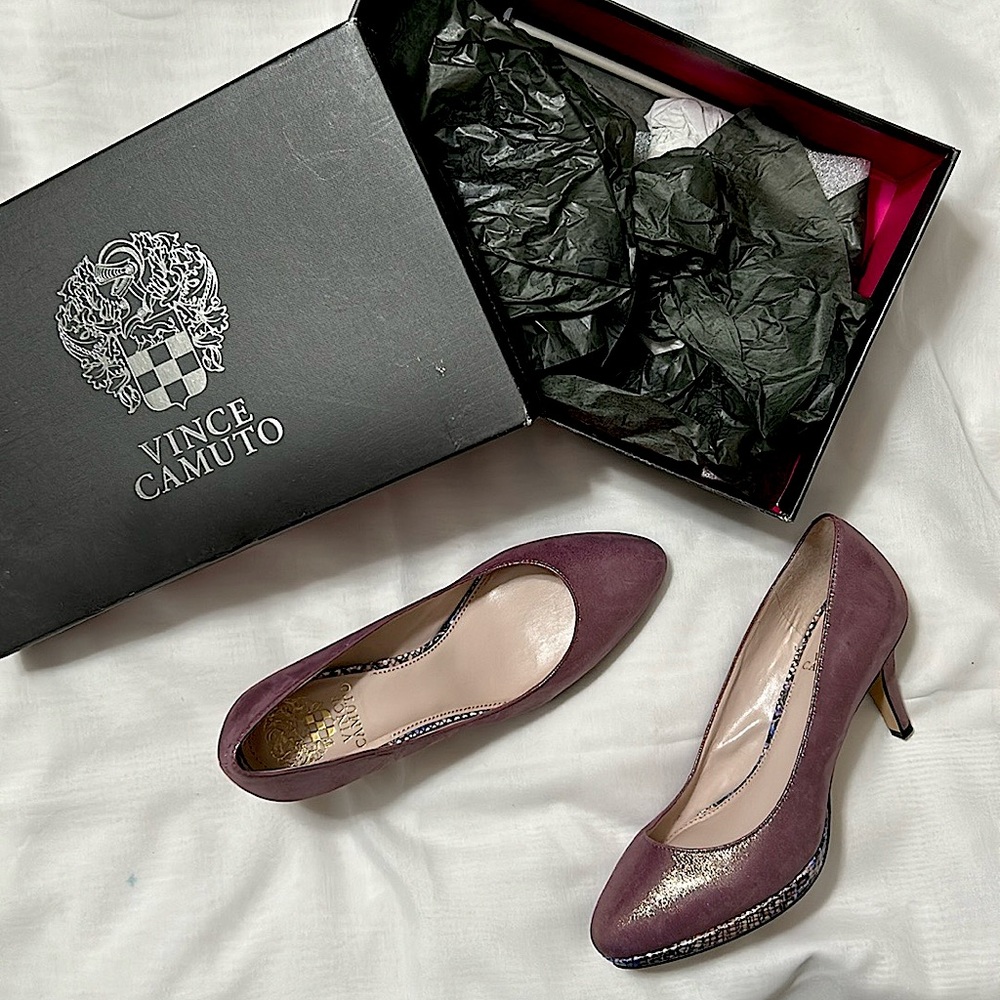 Brand New - in the box. Vince Camuto. Color - sugar plum (prune) powdered glitz